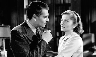 Laurence Olivier and Joan Fontaine in Rebecca