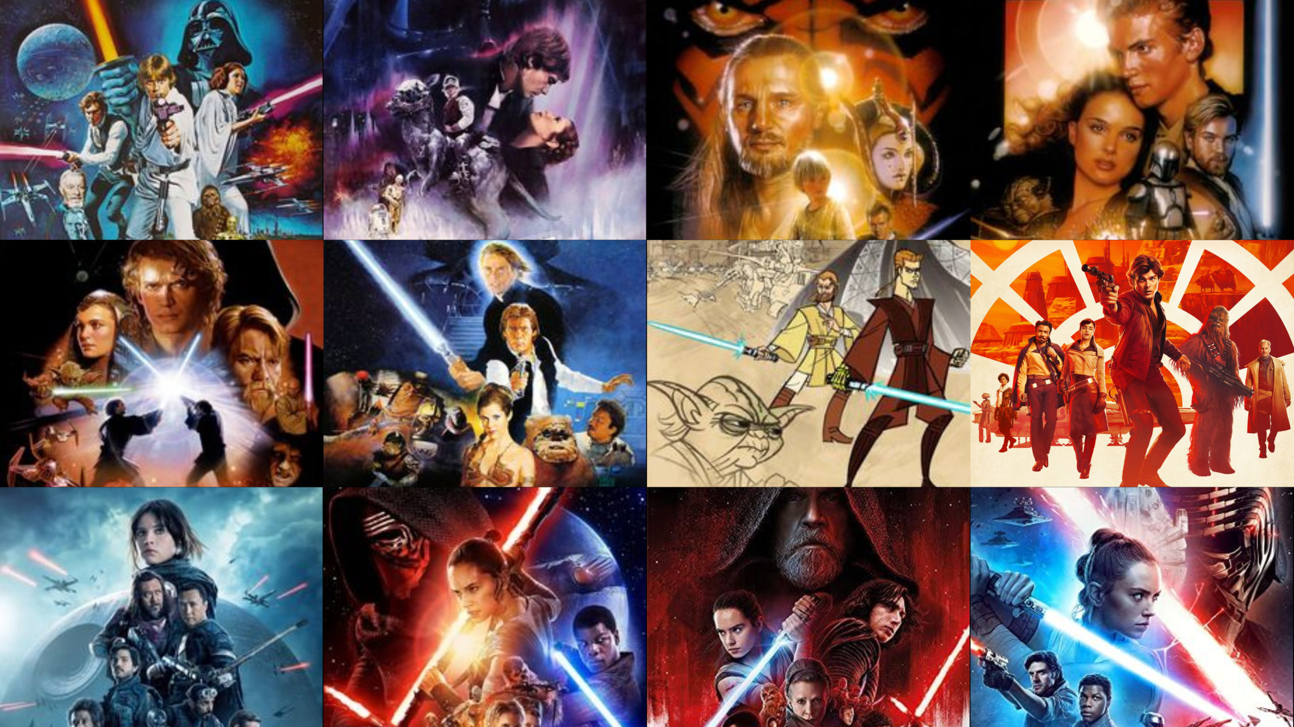 Star Wars Movies in Order - Sparkly Ever After